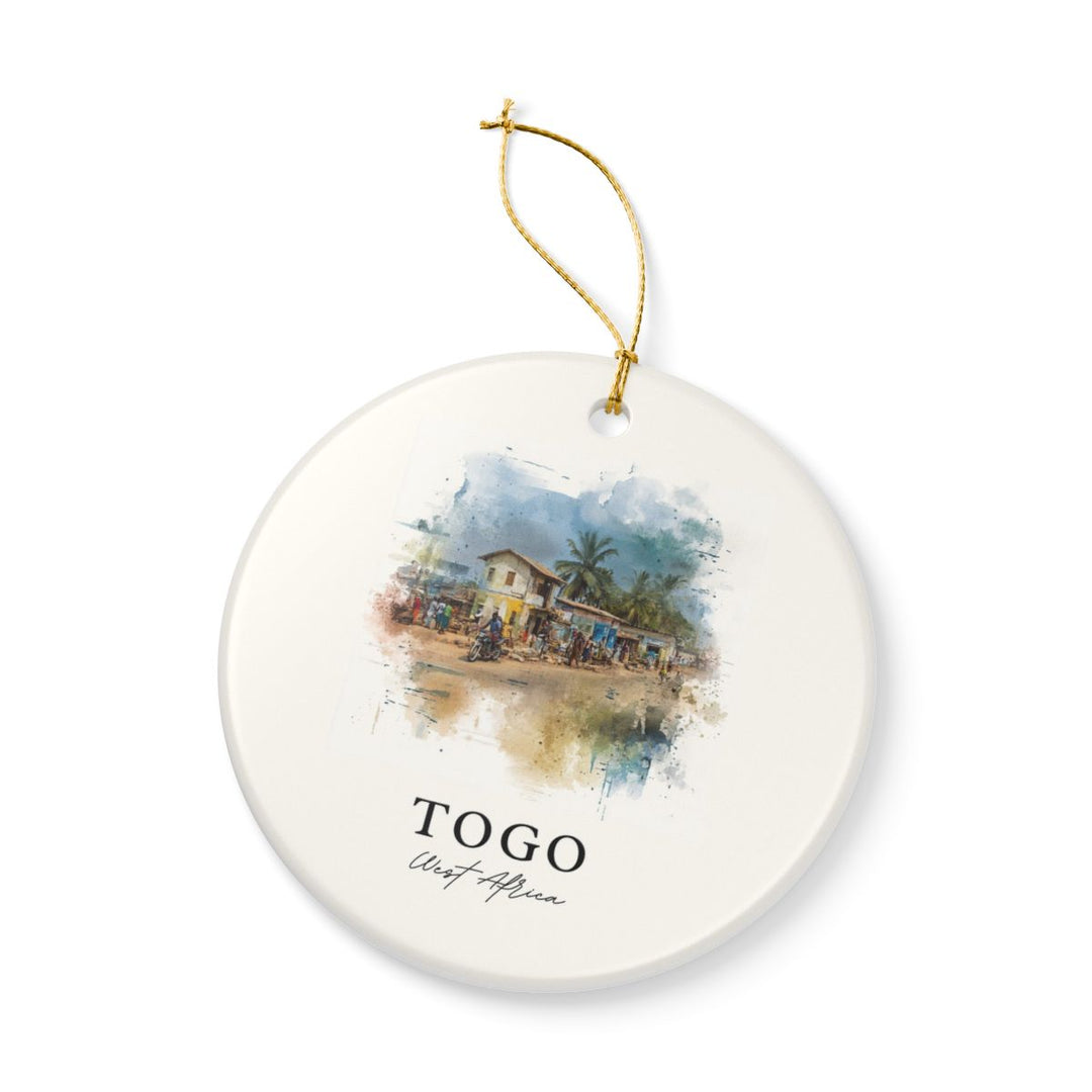 Togo West Africa Ornament: Unique Togo West Africa Souvenir, Togo West Africa Xmas Decor, and Authentic Togo West Africa Gift