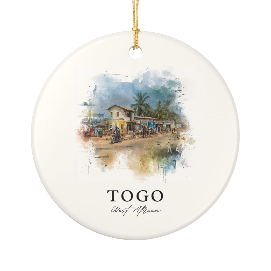 Togo West Africa Ornament: Unique Togo West Africa Souvenir, Togo West Africa Xmas Decor, and Authentic Togo West Africa Gift