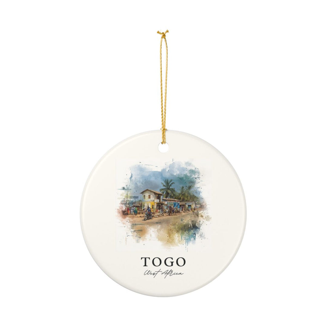 Togo West Africa Ornament: Unique Togo West Africa Souvenir, Togo West Africa Xmas Decor, and Authentic Togo West Africa Gift