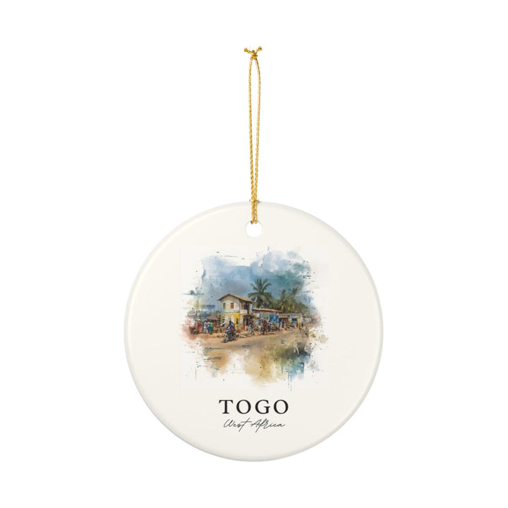 Togo West Africa Ornament: Unique Togo West Africa Souvenir, Togo West Africa Xmas Decor, and Authentic Togo West Africa Gift
