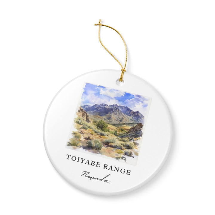 Toiyabe Range Nevada USA Ornament: Unique Toiyabe Range Souvenir, Toiyabe Range Nevada Xmas Decor, and Authentic Toiyabe Range Gift