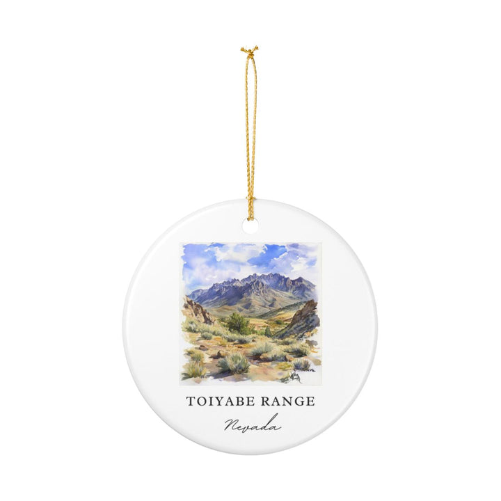 Toiyabe Range Nevada USA Ornament: Unique Toiyabe Range Souvenir, Toiyabe Range Nevada Xmas Decor, and Authentic Toiyabe Range Gift