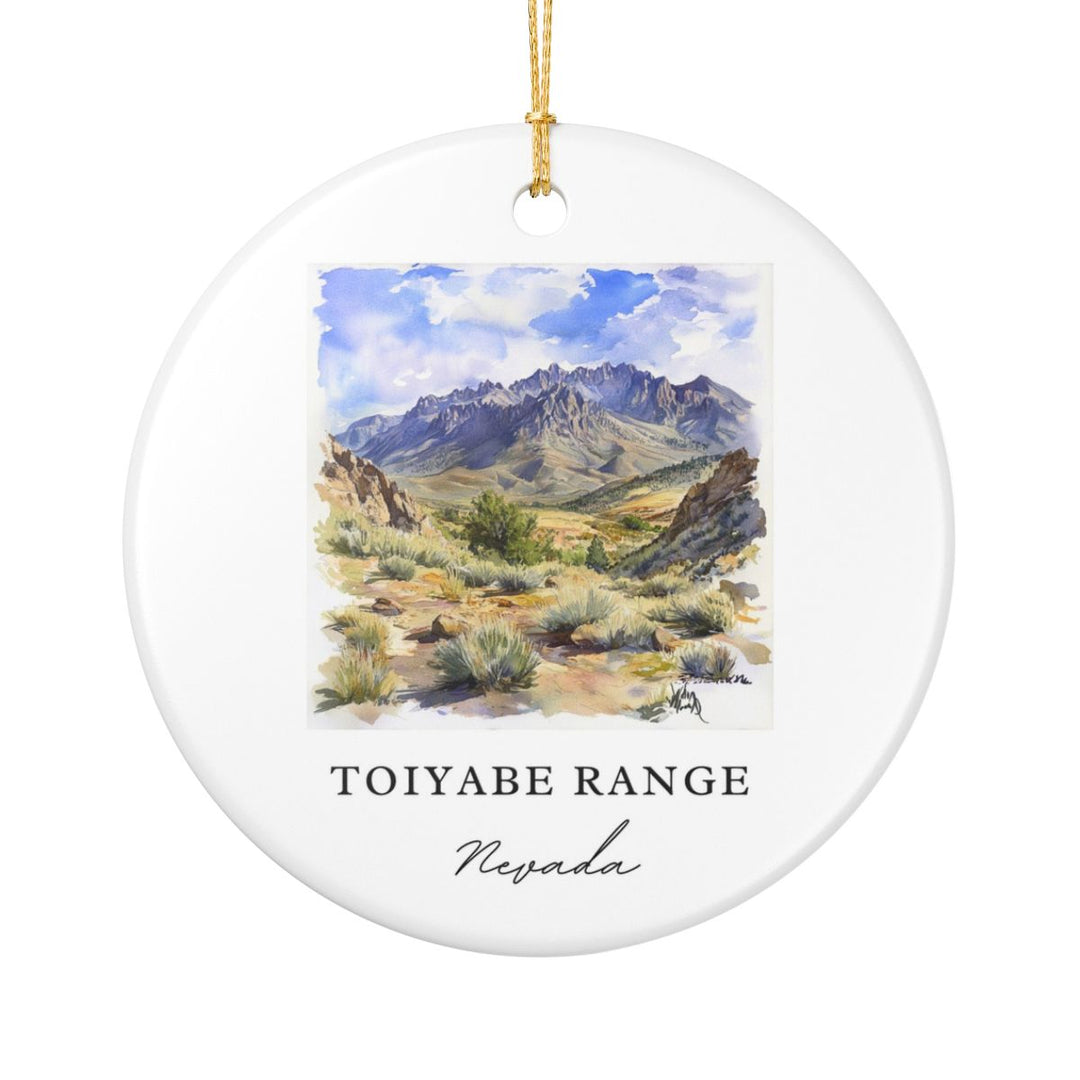 Toiyabe Range Nevada USA Ornament: Unique Toiyabe Range Souvenir, Toiyabe Range Nevada Xmas Decor, and Authentic Toiyabe Range Gift