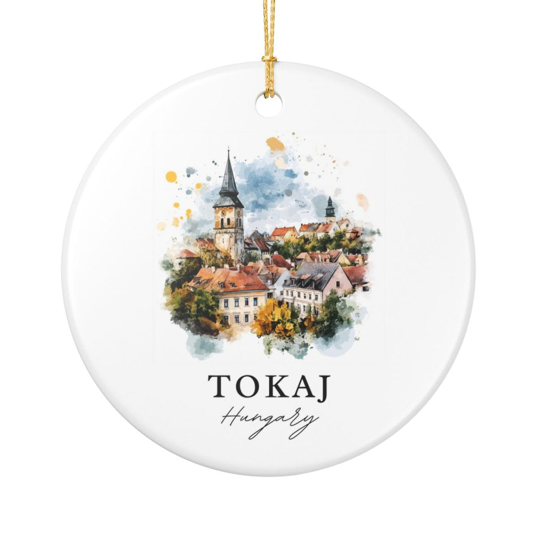 Tokaj Hungary Ornament: Unique Tokaj Souvenir, Tokaj Hungary Xmas Decor, and Authentic Tokaj Gift