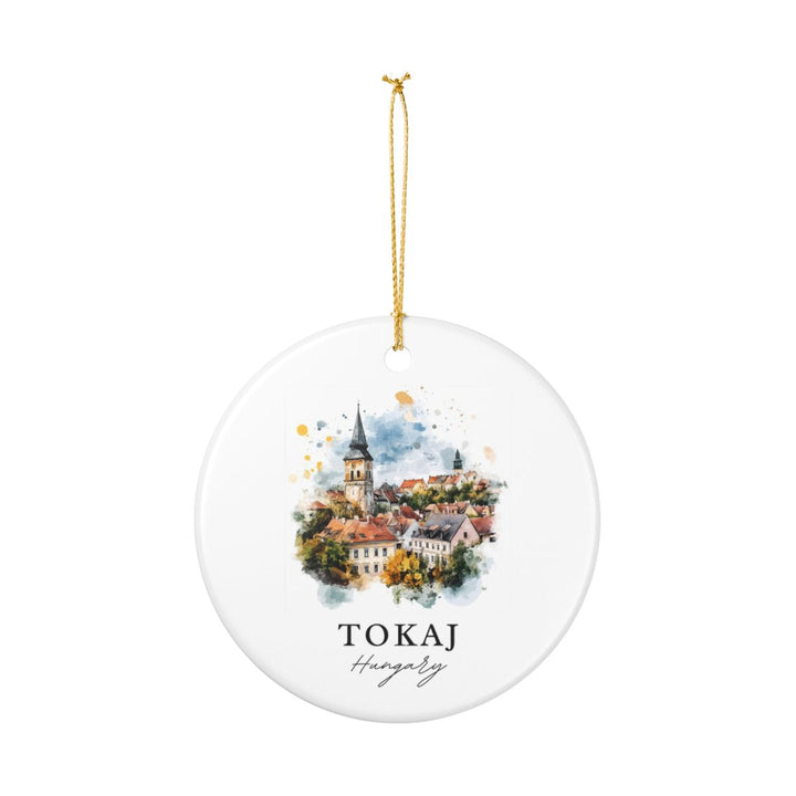 Tokaj Hungary Ornament: Unique Tokaj Souvenir, Tokaj Hungary Xmas Decor, and Authentic Tokaj Gift