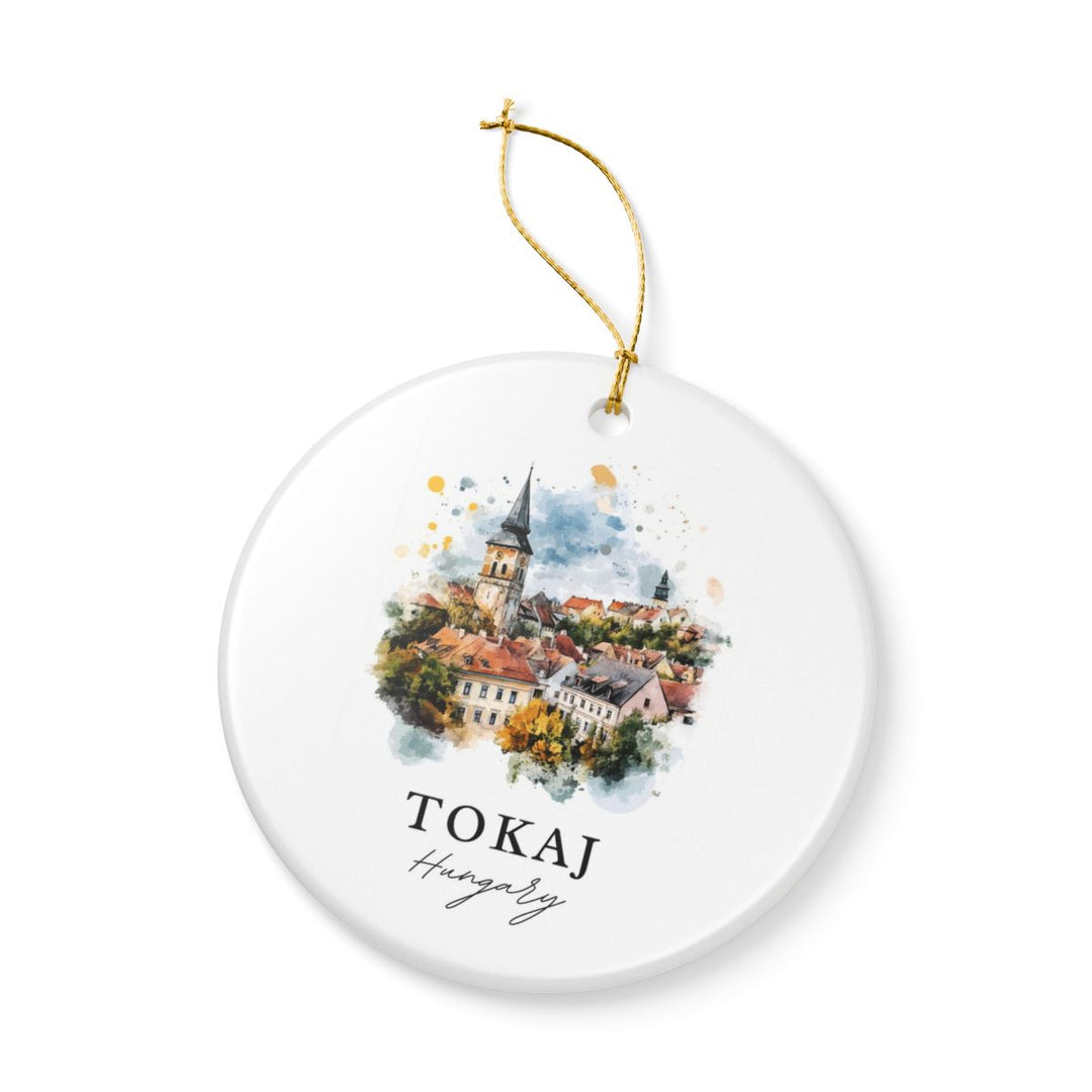 Tokaj Hungary Ornament: Unique Tokaj Souvenir, Tokaj Hungary Xmas Decor, and Authentic Tokaj Gift