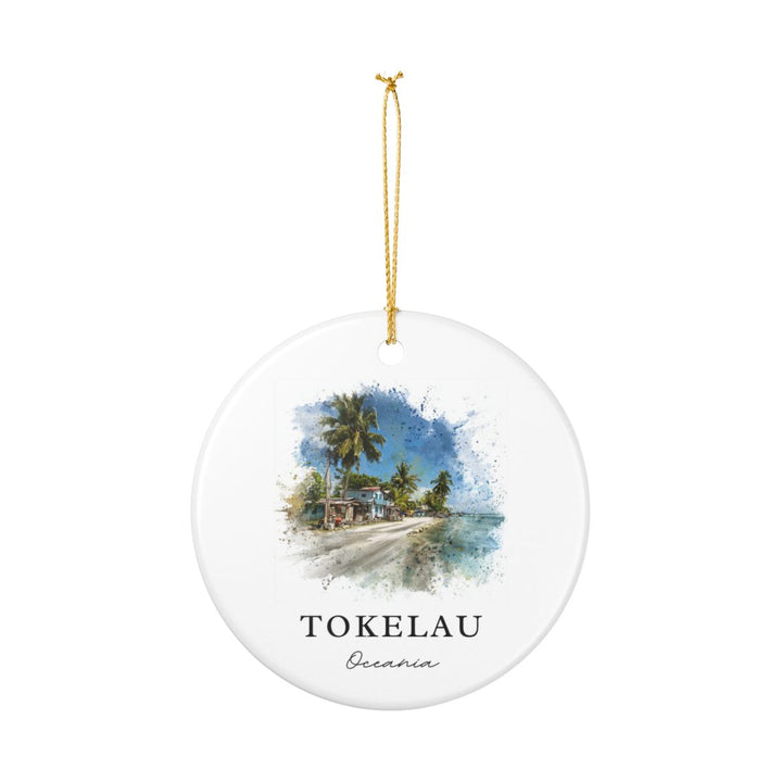 Tokelau Oceania Ornament: Unique Tokelau Souvenir, Tokelau Oceania Xmas Decor, and Authentic Tokelau Gift