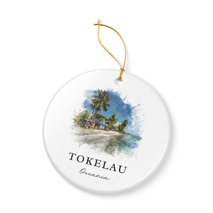 Tokelau Oceania Ornament: Unique Tokelau Souvenir, Tokelau Oceania Xmas Decor, and Authentic Tokelau Gift
