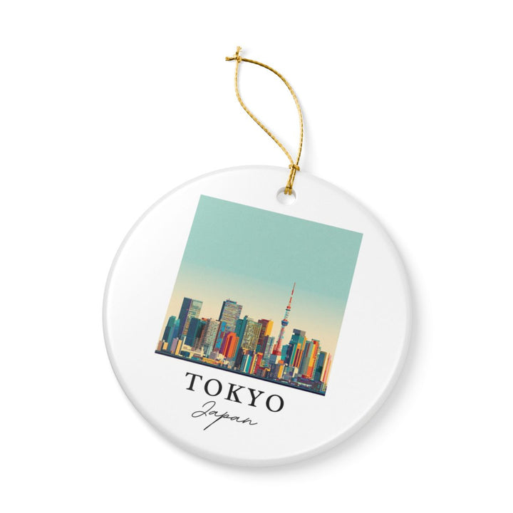 Tokyo Japan Ornament: Unique Tokyo Souvenir, Tokyo Japan Xmas Decor, and Authentic Tokyo Gift