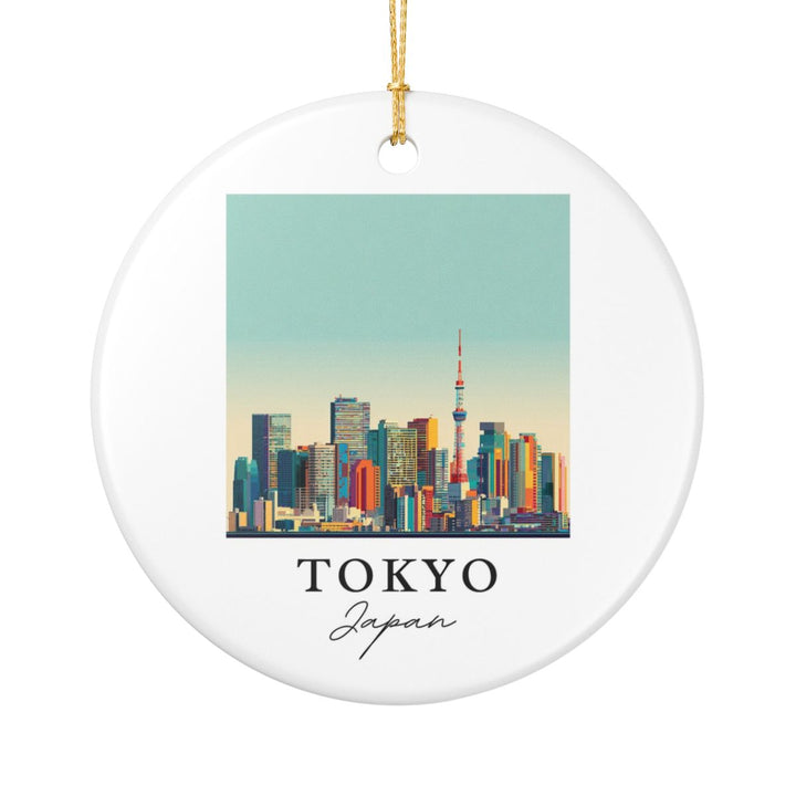 Tokyo Japan Ornament: Unique Tokyo Souvenir, Tokyo Japan Xmas Decor, and Authentic Tokyo Gift