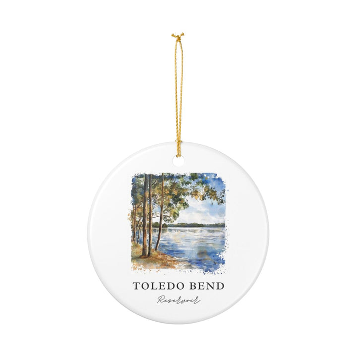 Toledo Bend Reservoir Ornament: Unique Toledo Bend Reservoir Souvenir, Toledo Bend Reservoir Xmas Decor, and Authentic Toledo Bend Reservoir Gift
