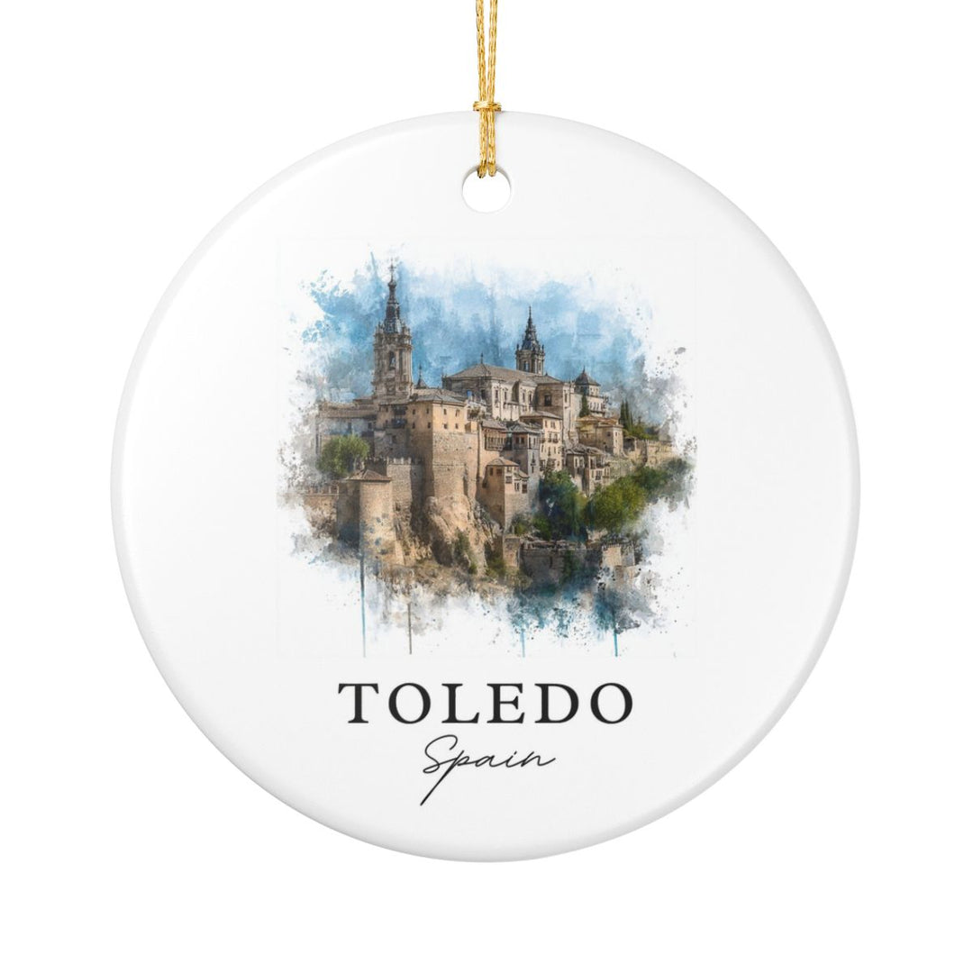 Toledo Spain Ornament: Unique Toledo Spain Souvenir, Toledo Spain Xmas Decor, and Authentic Toledo Spain Gift