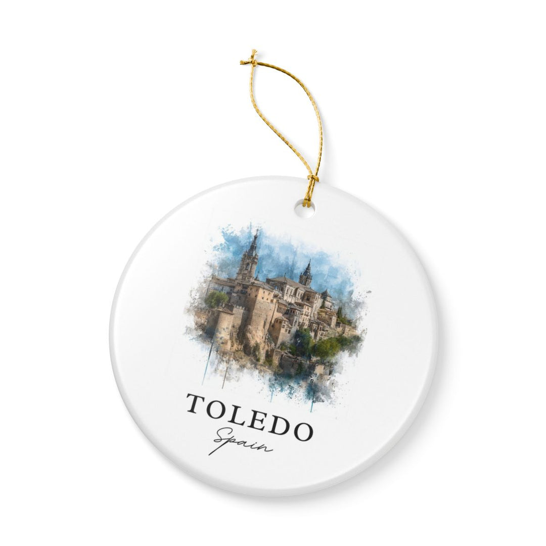 Toledo Spain Ornament: Unique Toledo Spain Souvenir, Toledo Spain Xmas Decor, and Authentic Toledo Spain Gift