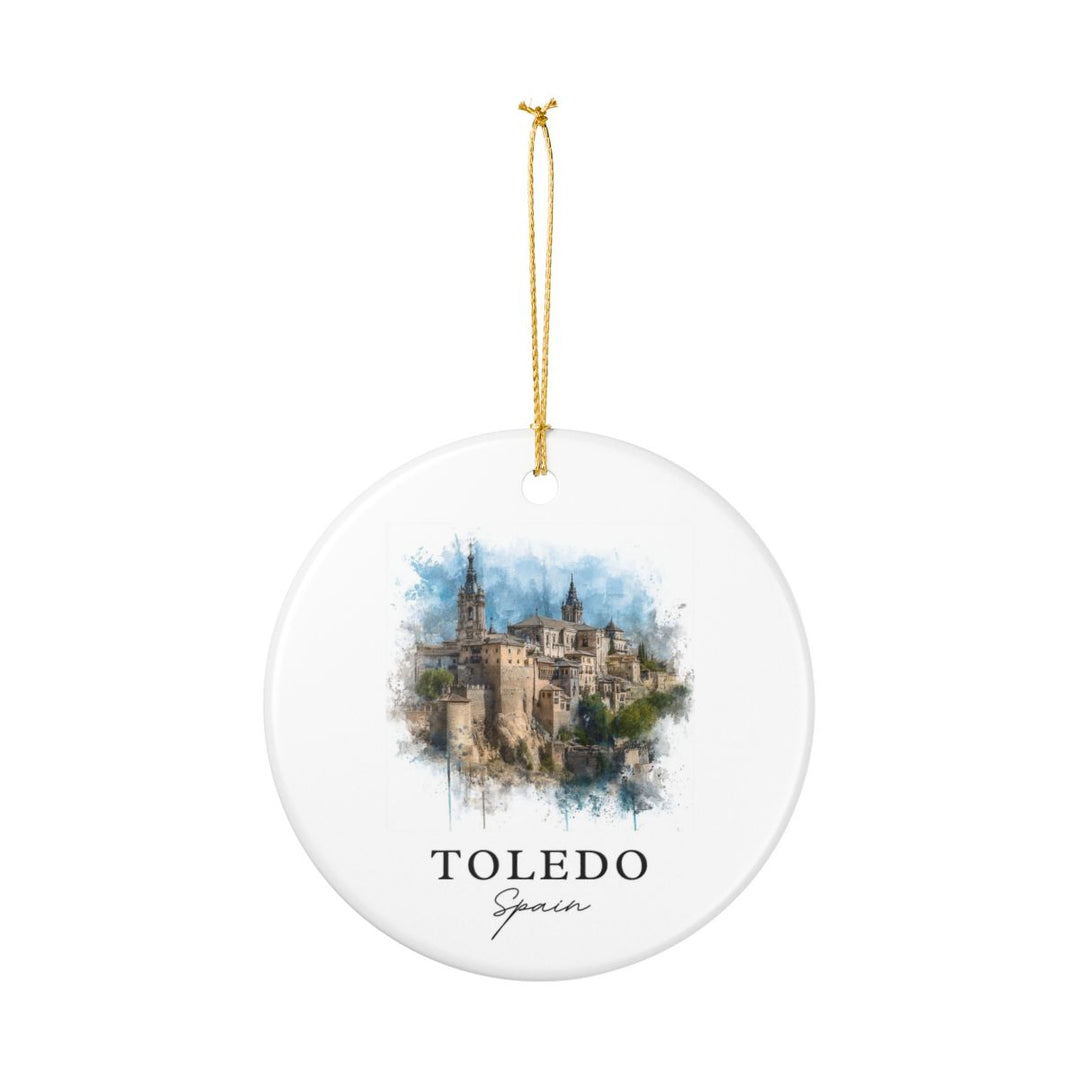 Toledo Spain Ornament: Unique Toledo Spain Souvenir, Toledo Spain Xmas Decor, and Authentic Toledo Spain Gift