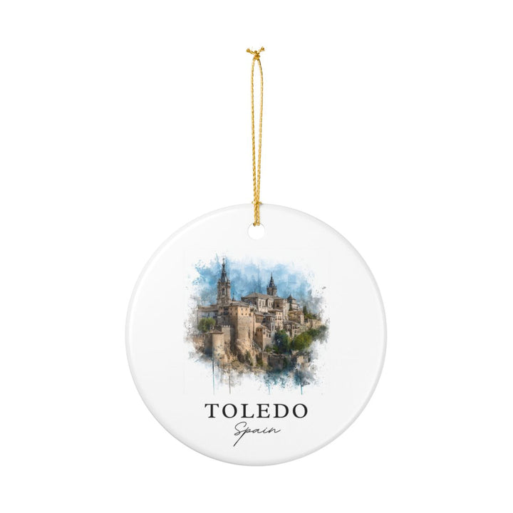 Toledo Spain Ornament: Unique Toledo Spain Souvenir, Toledo Spain Xmas Decor, and Authentic Toledo Spain Gift