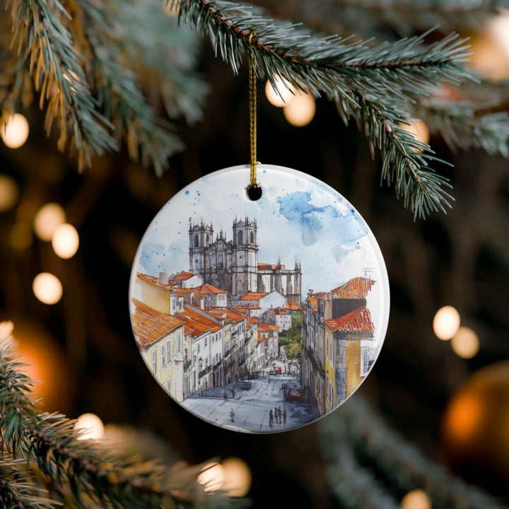 Tomar Portugal Ornament: Unique Tomar Portugal Souvenir, Tomar Portugal Xmas Decor, and Authentic Tomar Portugal Gift