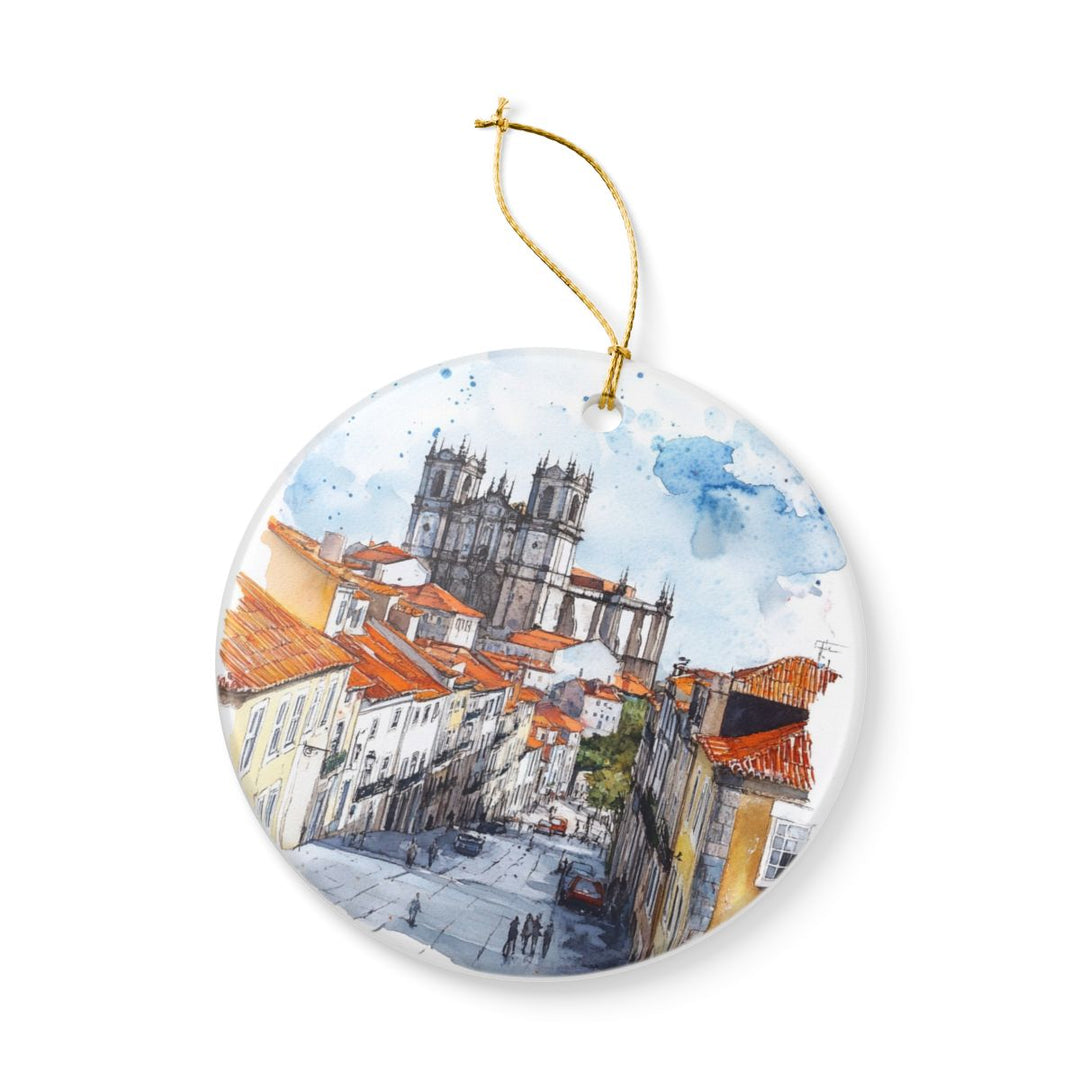 Tomar Portugal Ornament: Unique Tomar Portugal Souvenir, Tomar Portugal Xmas Decor, and Authentic Tomar Portugal Gift