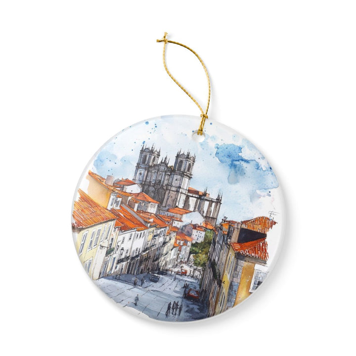 Tomar Portugal Ornament: Unique Tomar Portugal Souvenir, Tomar Portugal Xmas Decor, and Authentic Tomar Portugal Gift