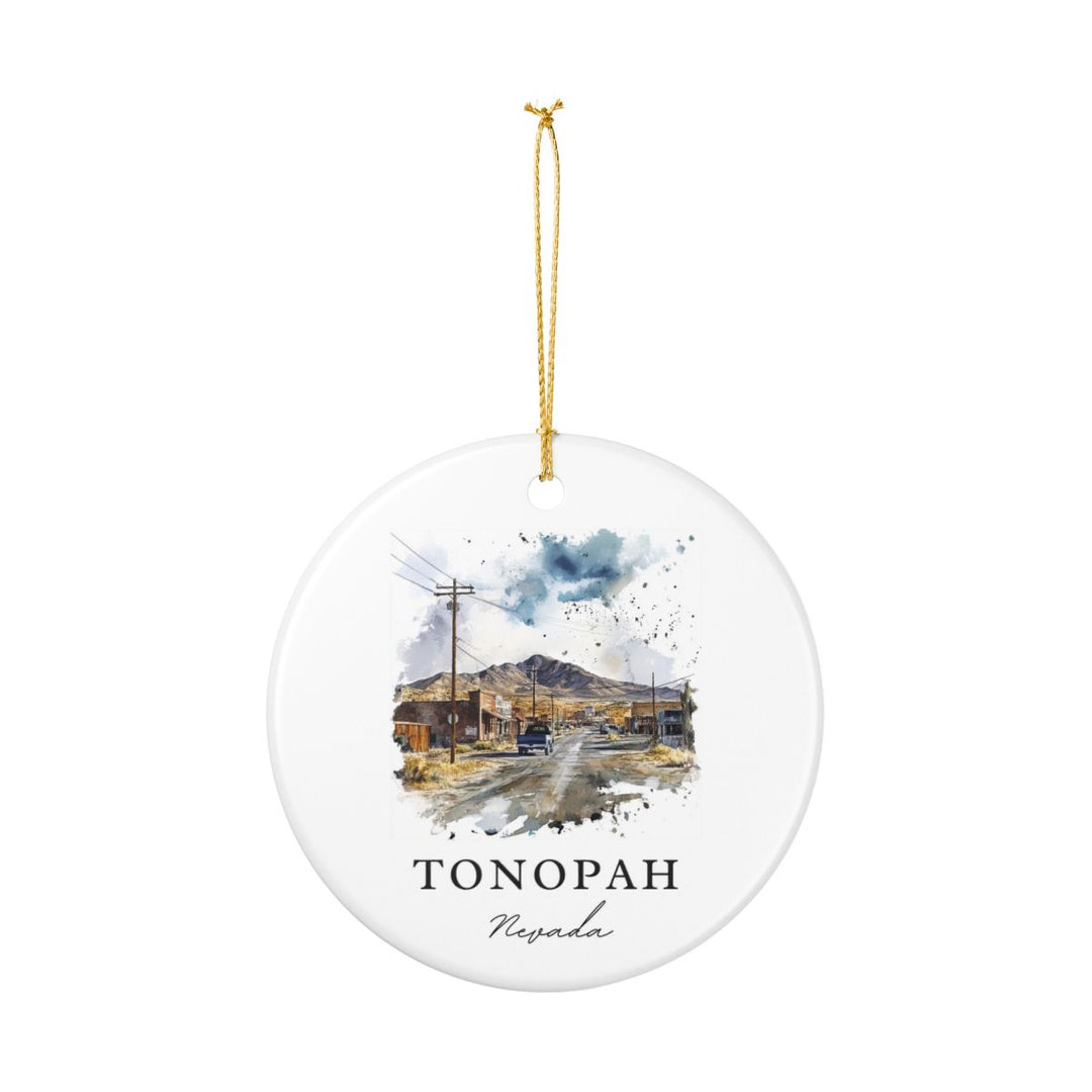 Tonopah Nevada USA Ornament: Unique Tonopah Souvenir, Tonopah Nevada Xmas Decor, and Authentic Tonopah Gift