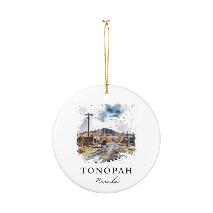 Tonopah Nevada USA Ornament: Unique Tonopah Souvenir, Tonopah Nevada Xmas Decor, and Authentic Tonopah Gift