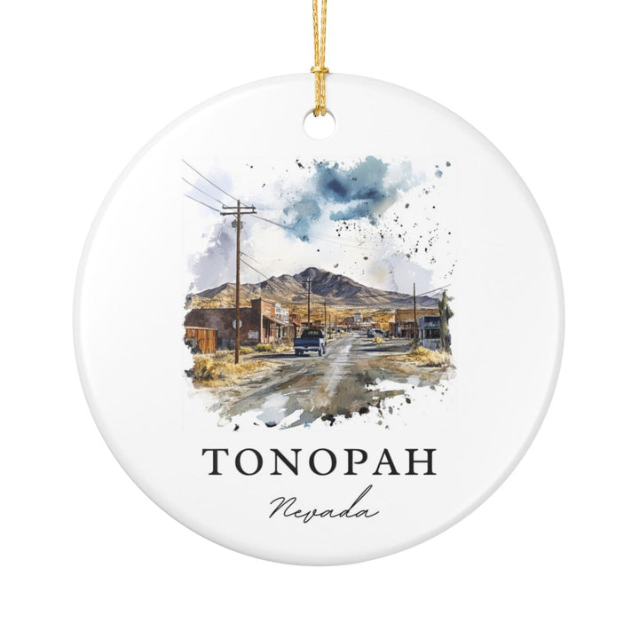 Tonopah Nevada USA Ornament: Unique Tonopah Souvenir, Tonopah Nevada Xmas Decor, and Authentic Tonopah Gift