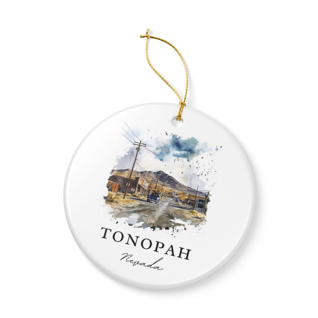 Tonopah Nevada USA Ornament: Unique Tonopah Souvenir, Tonopah Nevada Xmas Decor, and Authentic Tonopah Gift