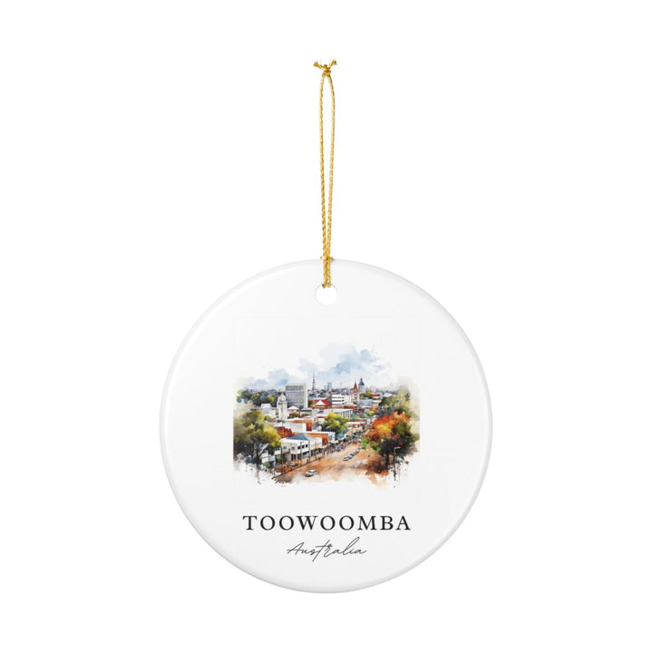 Toowoomba Australia Ornament: Unique Toowoomba Souvenir, Toowoomba Australia Xmas Decor, and Authentic Toowoomba Gift