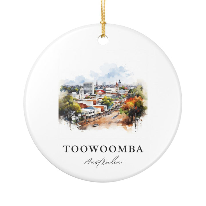 Toowoomba Australia Ornament: Unique Toowoomba Souvenir, Toowoomba Australia Xmas Decor, and Authentic Toowoomba Gift