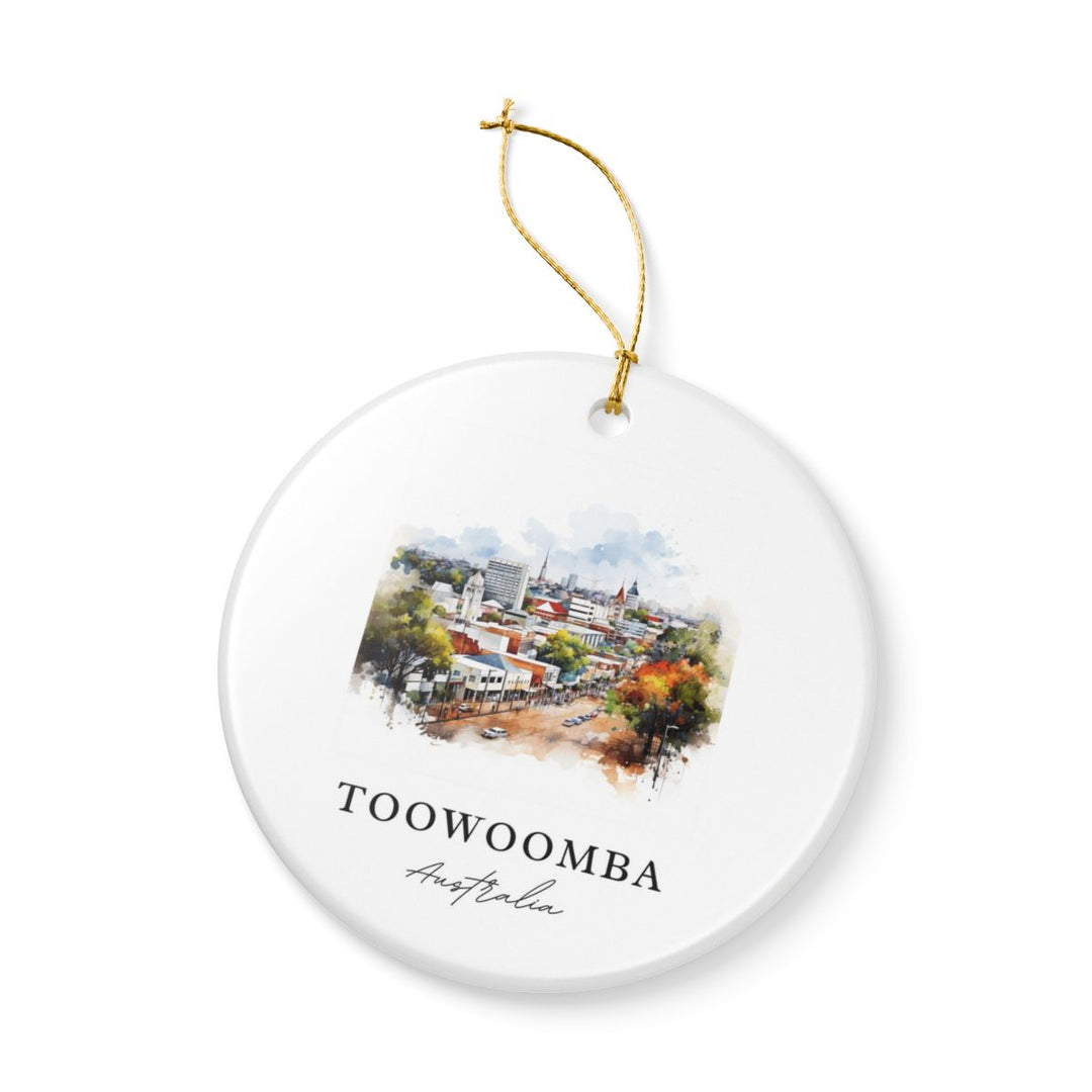 Toowoomba Australia Ornament: Unique Toowoomba Souvenir, Toowoomba Australia Xmas Decor, and Authentic Toowoomba Gift