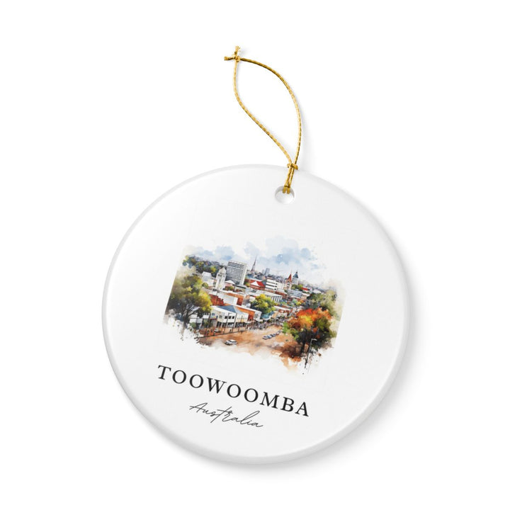 Toowoomba Australia Ornament: Unique Toowoomba Souvenir, Toowoomba Australia Xmas Decor, and Authentic Toowoomba Gift