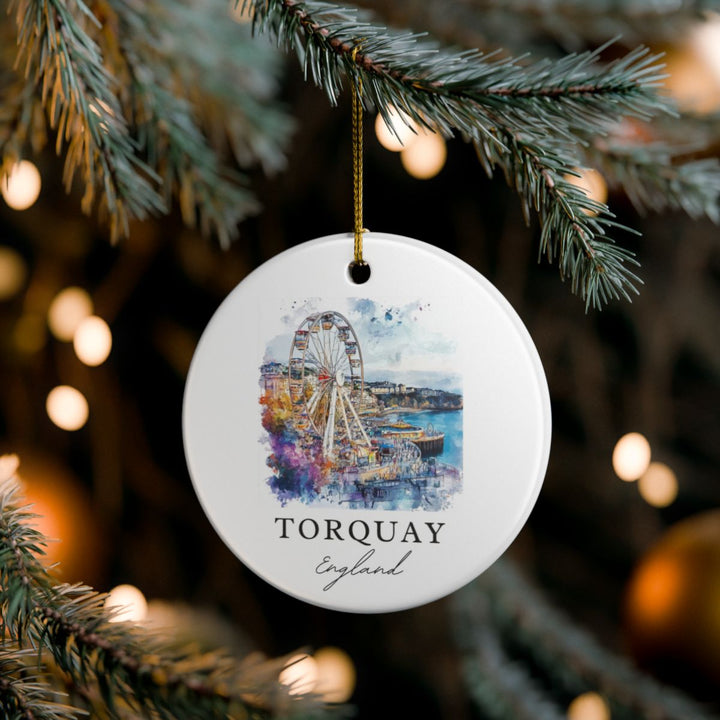 Torquay Ornament: Unique Torquay Souvenir, Torquay Xmas Decor, and Authentic Torquay Gift
