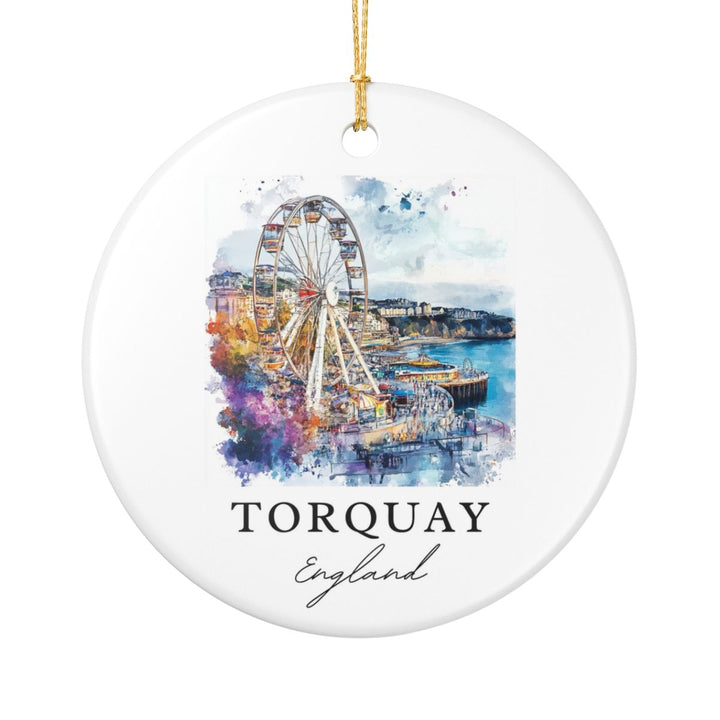 Torquay Ornament: Unique Torquay Souvenir, Torquay Xmas Decor, and Authentic Torquay Gift