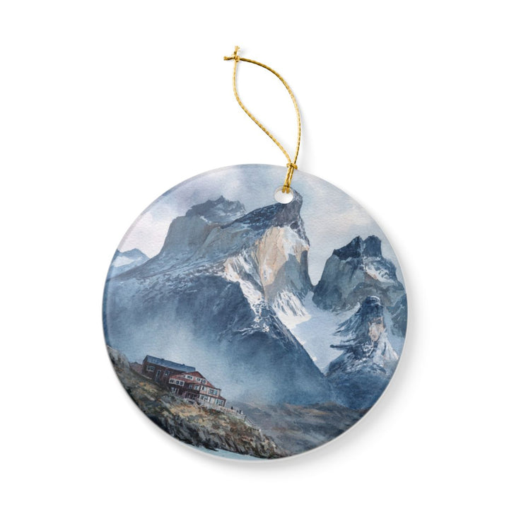 Torres del Paine Chile Ornament: Unique Torres del Paine Souvenir, Torres del Paine Chile Xmas Decor, and Authentic Torres del Paine Gift