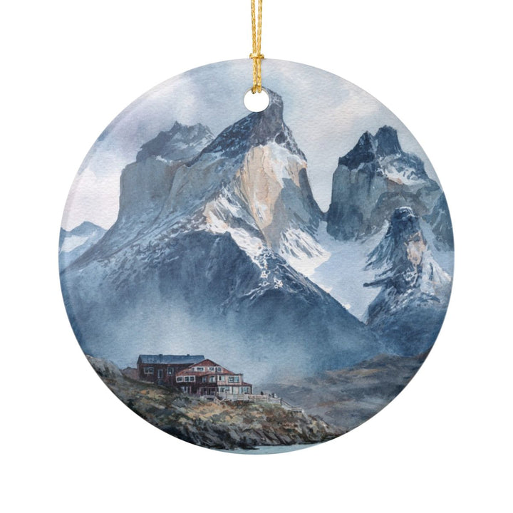 Torres del Paine Chile Ornament: Unique Torres del Paine Souvenir, Torres del Paine Chile Xmas Decor, and Authentic Torres del Paine Gift