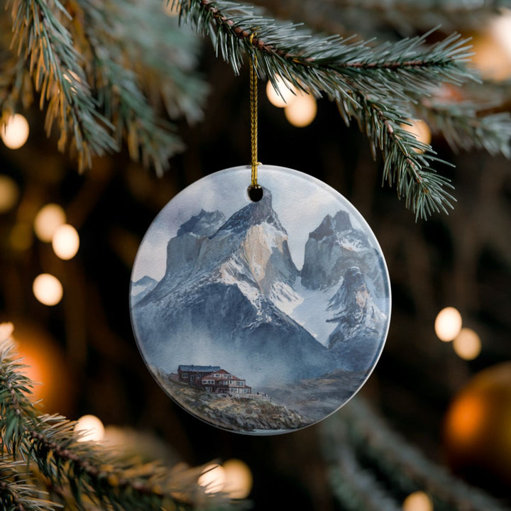 Torres del Paine Chile Ornament: Unique Torres del Paine Souvenir, Torres del Paine Chile Xmas Decor, and Authentic Torres del Paine Gift