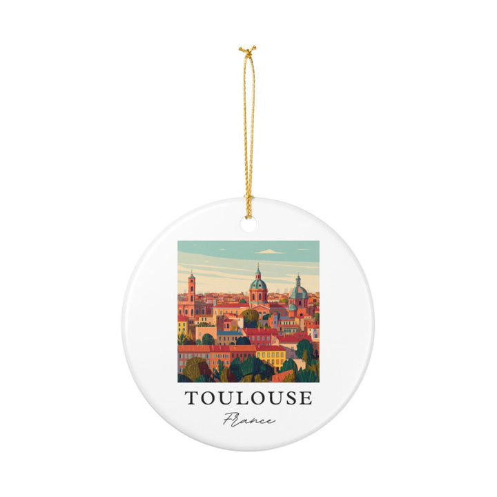 Toulouse France Ornament: Unique Toulouse France Souvenir, Toulouse France Xmas Decor, and Authentic Toulouse France Gift