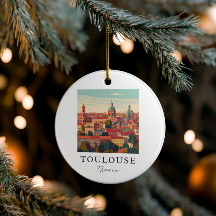 Toulouse France Ornament: Unique Toulouse France Souvenir, Toulouse France Xmas Decor, and Authentic Toulouse France Gift