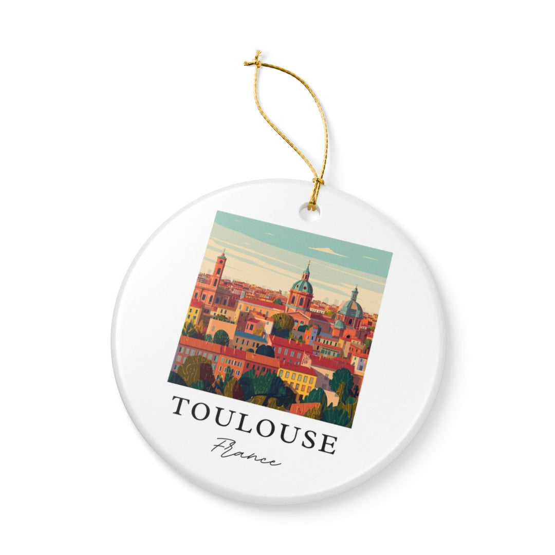Toulouse France Ornament: Unique Toulouse France Souvenir, Toulouse France Xmas Decor, and Authentic Toulouse France Gift