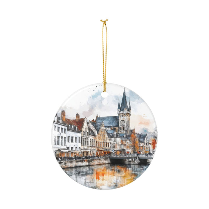 Tournai Belgium Ornament: Unique Tournai Souvenir, Tournai Belgium Xmas Decor, and Authentic Tournai Gift