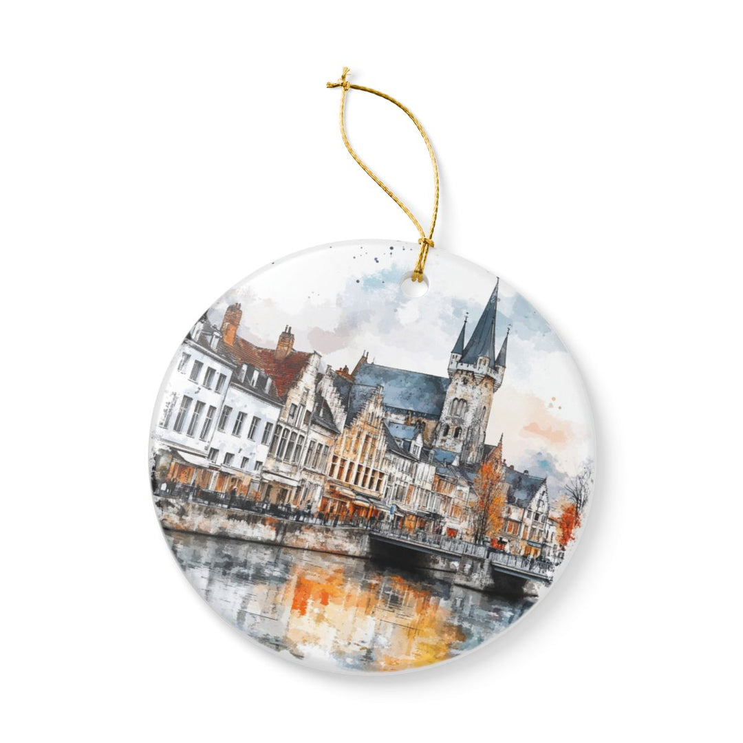 Tournai Belgium Ornament: Unique Tournai Souvenir, Tournai Belgium Xmas Decor, and Authentic Tournai Gift