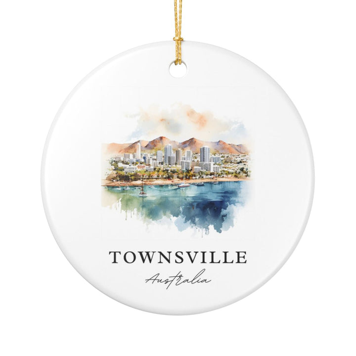 Townsville Australia Ornament: Unique Townsville Souvenir, Townsville Australia Xmas Decor, and Authentic Townsville Gift