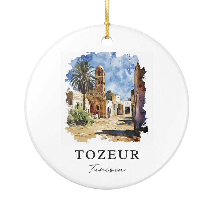 Tozeur Tunisia Ornament: Unique Tozeur Tunisia Souvenir, Tozeur Tunisia Xmas Decor, and Authentic Tozeur Tunisia Gift