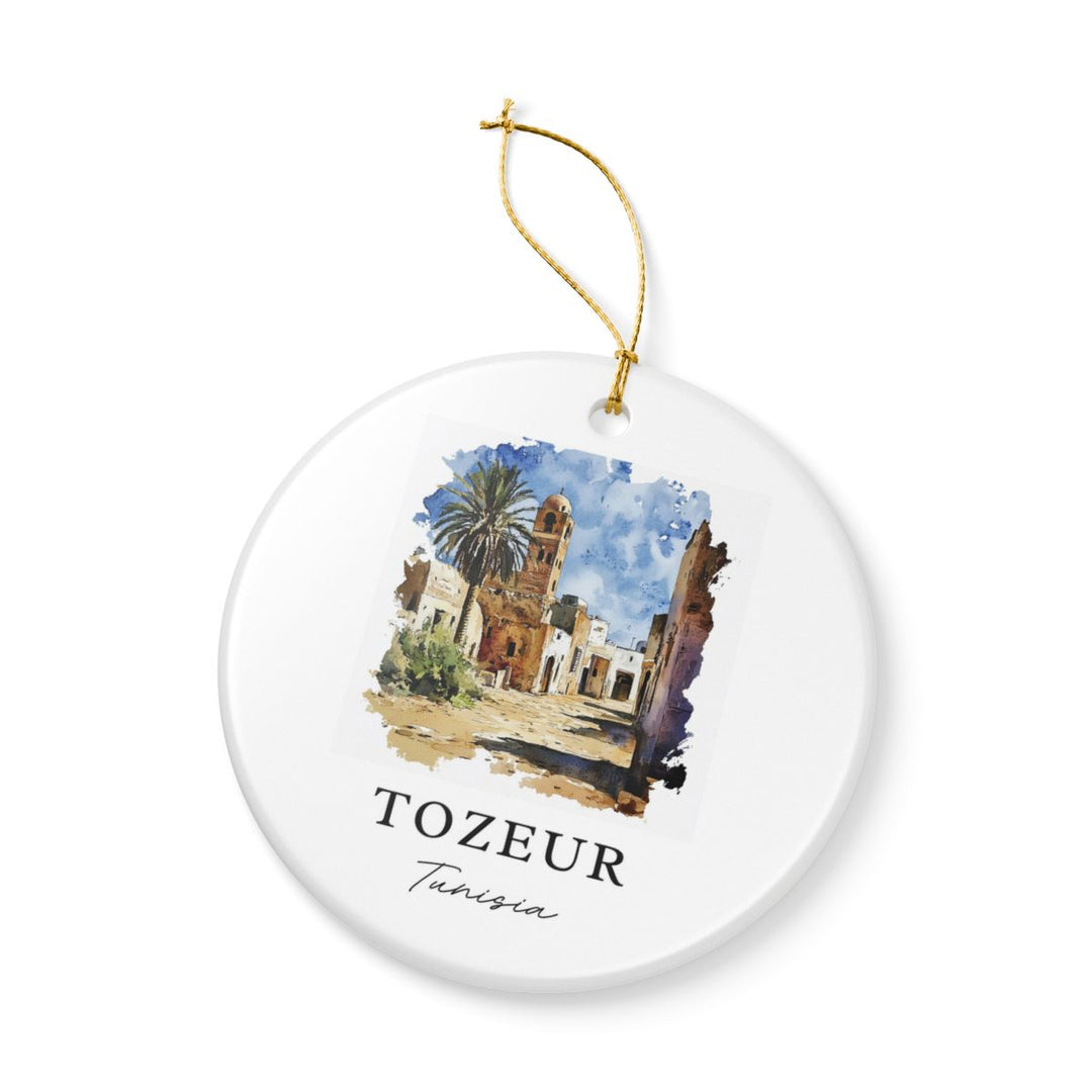 Tozeur Tunisia Ornament: Unique Tozeur Tunisia Souvenir, Tozeur Tunisia Xmas Decor, and Authentic Tozeur Tunisia Gift