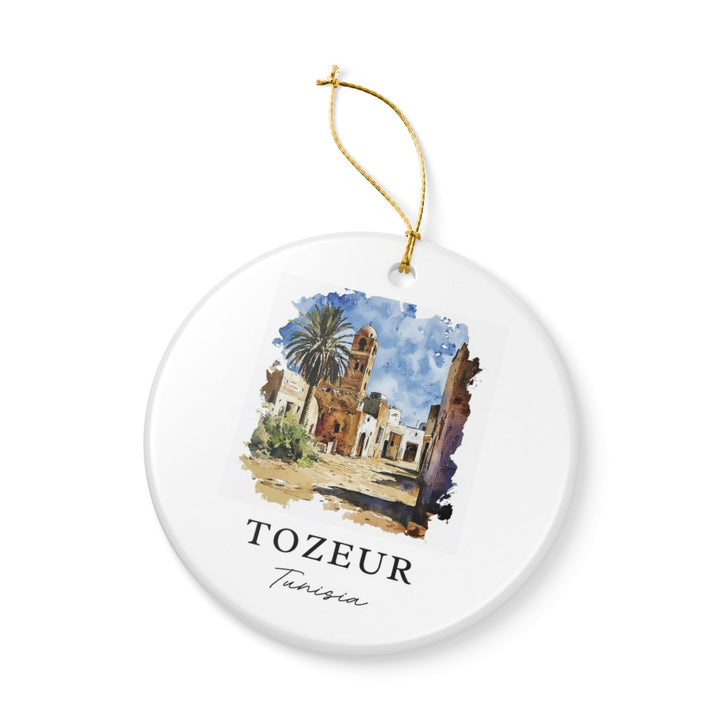 Tozeur Tunisia Ornament: Unique Tozeur Tunisia Souvenir, Tozeur Tunisia Xmas Decor, and Authentic Tozeur Tunisia Gift