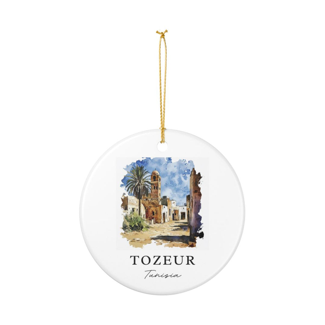 Tozeur Tunisia Ornament: Unique Tozeur Tunisia Souvenir, Tozeur Tunisia Xmas Decor, and Authentic Tozeur Tunisia Gift
