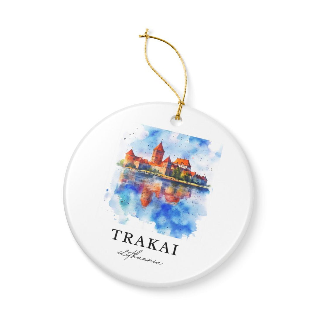 Trakai Lithuania Ornament: Unique Trakai Lithuania Souvenir, Trakai Lithuania Xmas Decor, and Authentic Trakai Lithuania Gift