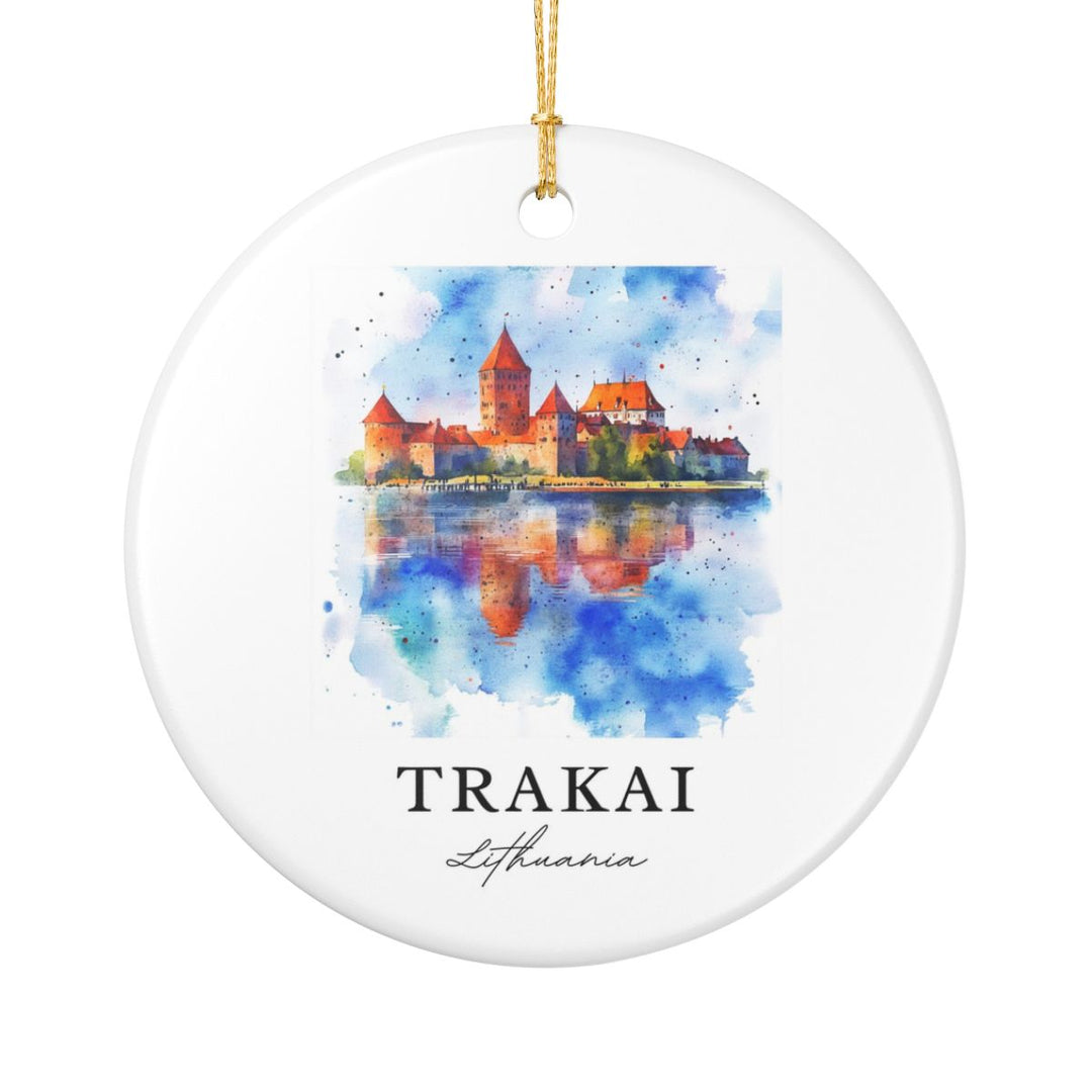 Trakai Lithuania Ornament: Unique Trakai Lithuania Souvenir, Trakai Lithuania Xmas Decor, and Authentic Trakai Lithuania Gift