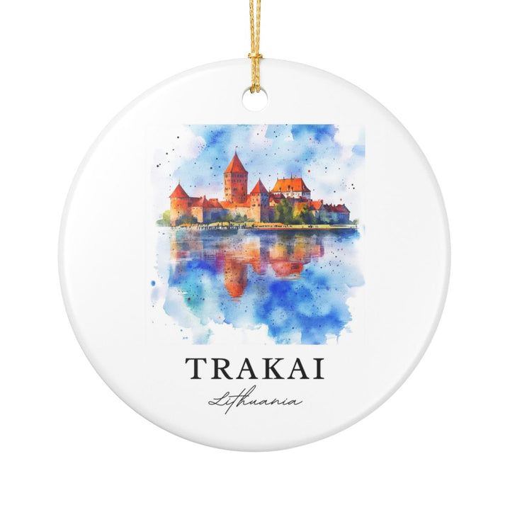 Trakai Lithuania Ornament: Unique Trakai Lithuania Souvenir, Trakai Lithuania Xmas Decor, and Authentic Trakai Lithuania Gift