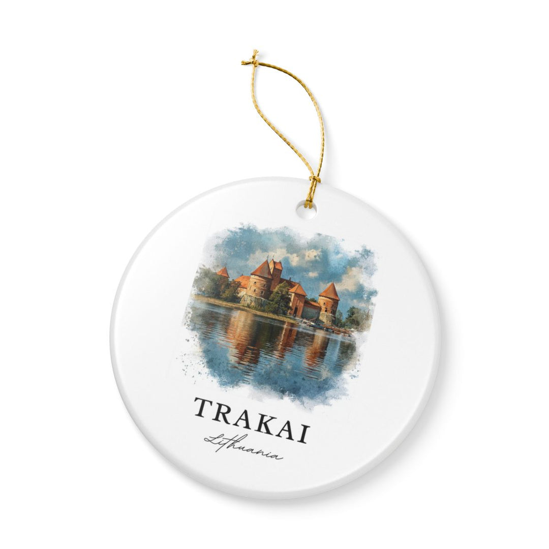 Trakai Lithuania Ornament: Unique Trakai Lithuania Souvenir, Trakai Lithuania Xmas Decor, and Authentic Trakai Lithuania Gift