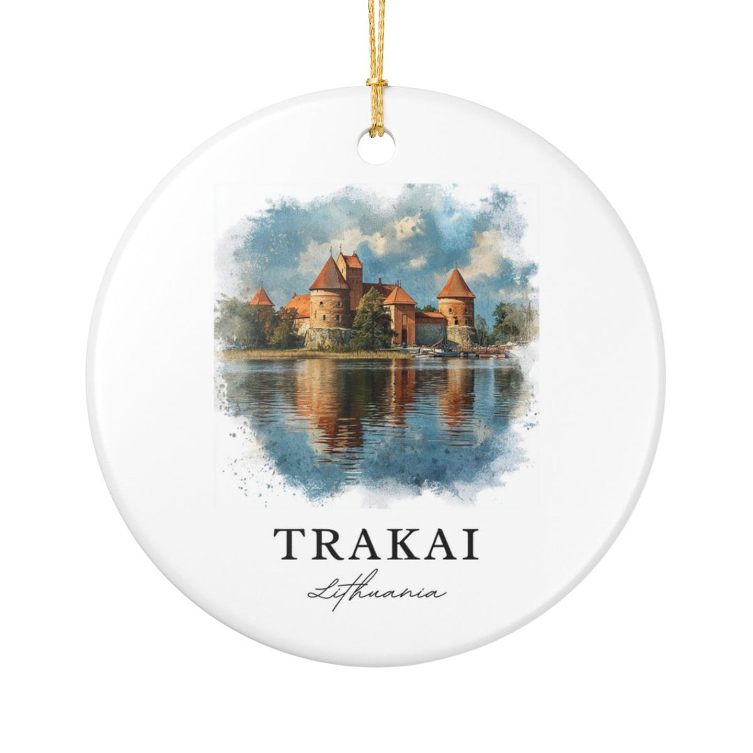 Trakai Lithuania Ornament: Unique Trakai Lithuania Souvenir, Trakai Lithuania Xmas Decor, and Authentic Trakai Lithuania Gift